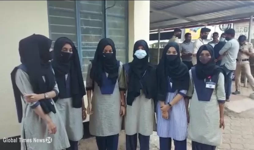 Hijab wearing girls barred from classes at Indian college