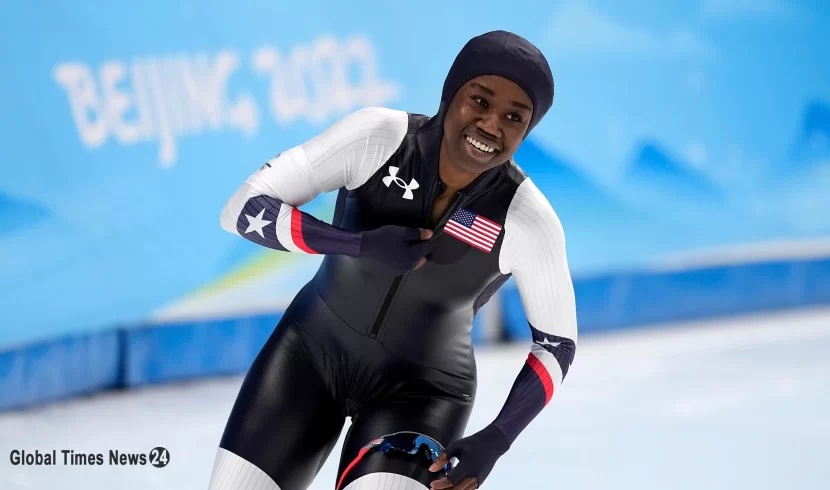 Speedskater Erin Jackson Says Her Historic Gold Medal at 2022 Olympics Is a True “Win” for Black Girls
